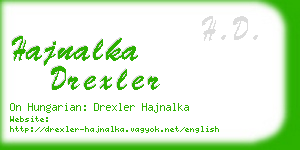 hajnalka drexler business card